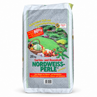 Rasenkalk und Gartenkalk Nordweiß-Perle im 25-kg-Sack